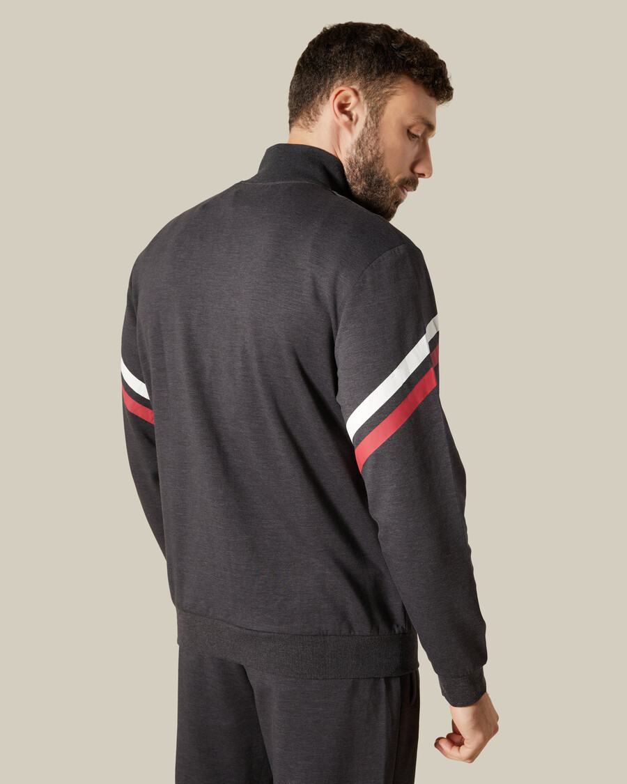zweistreifige trainingsjacke