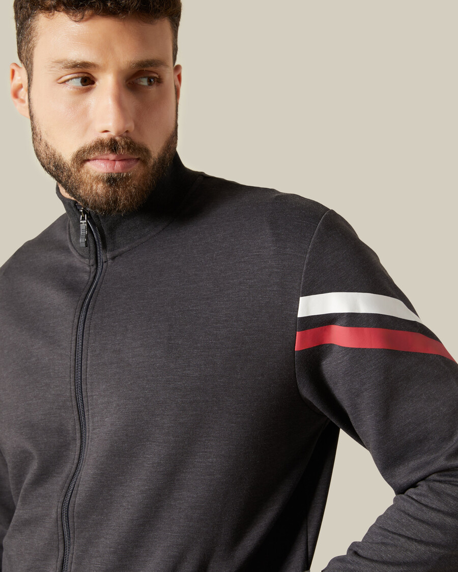 zweistreifige trainingsjacke