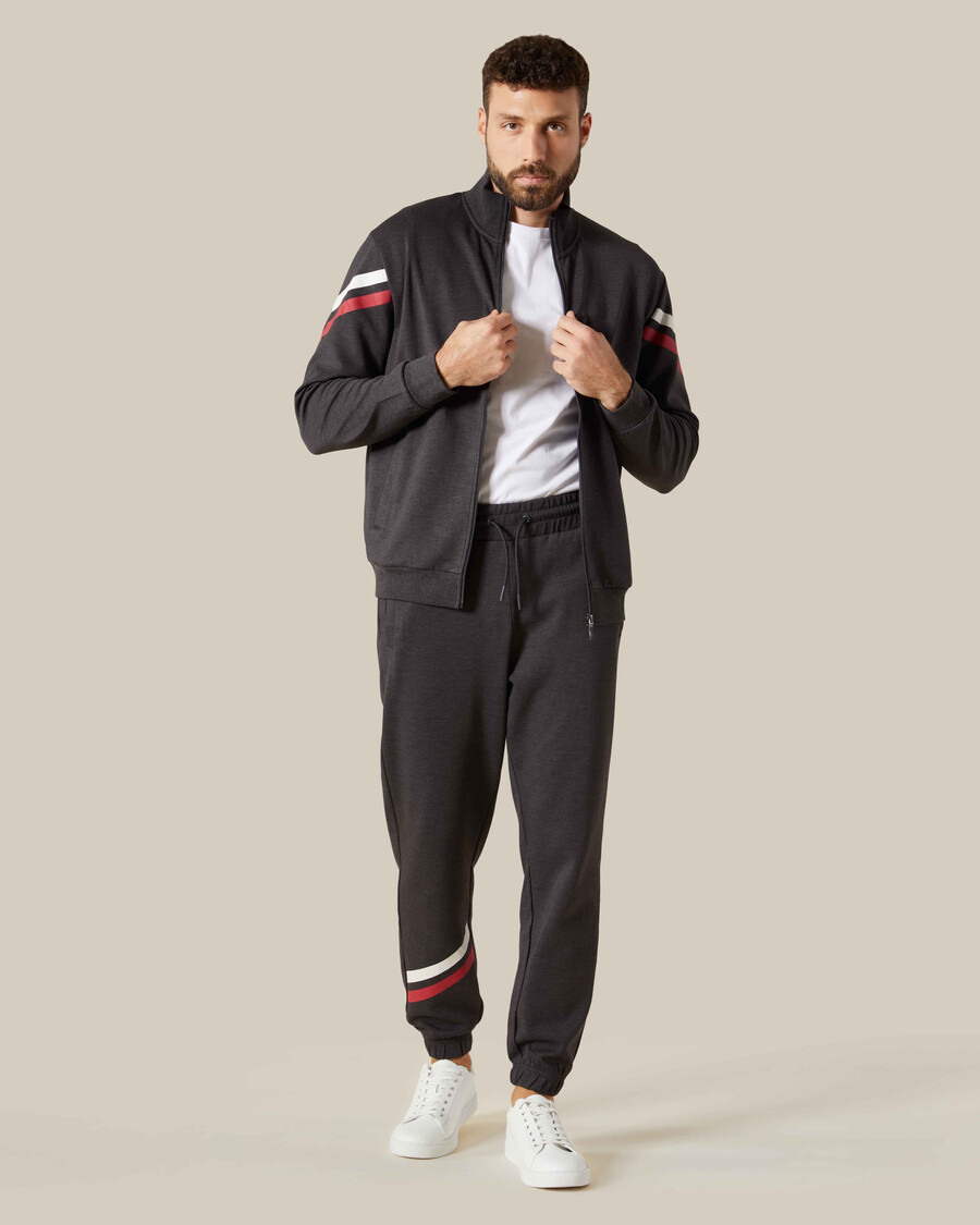 zweistreifige trainingsjacke