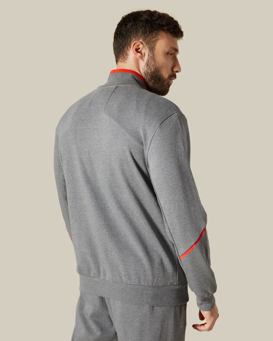 zweifarbige trainingsjacke
