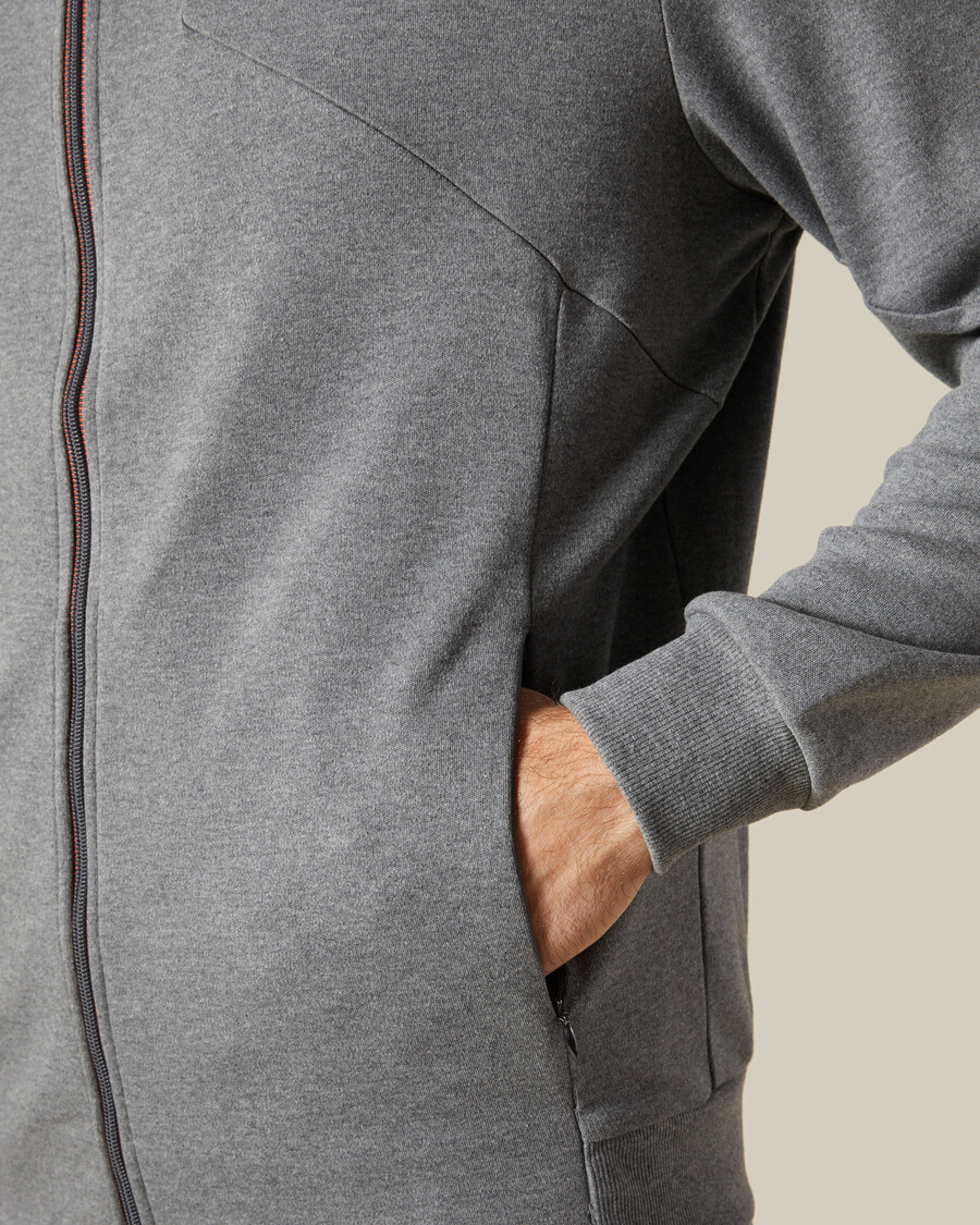 zweifarbige trainingsjacke