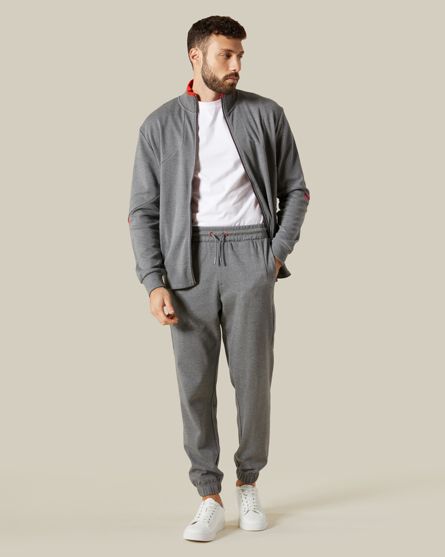 zweifarbige trainingsjacke