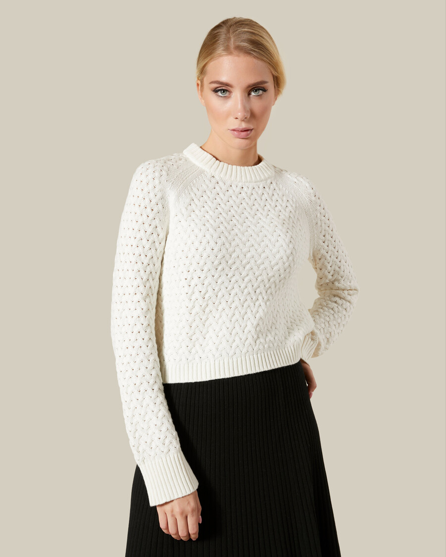 kurzer strickpullover