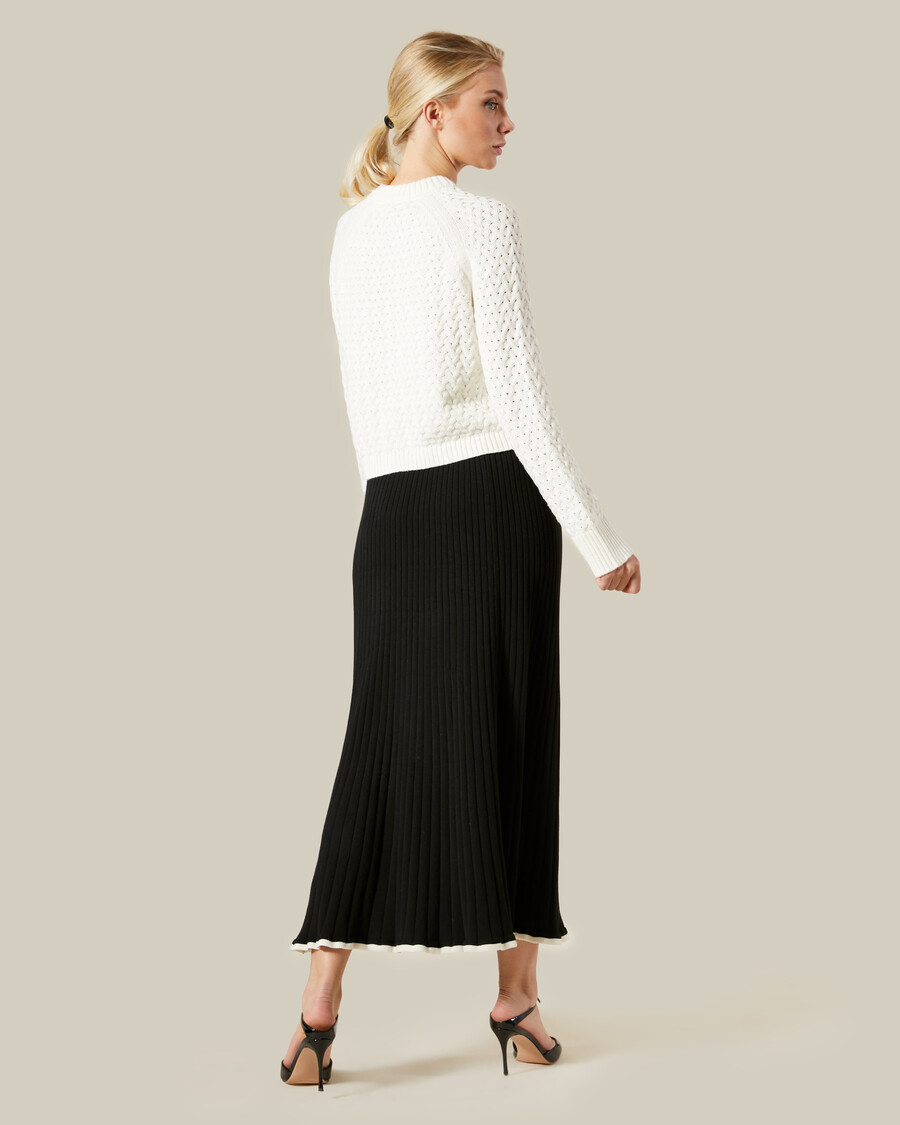 kurzer strickpullover