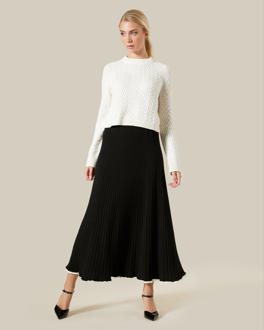 kurzer strickpullover