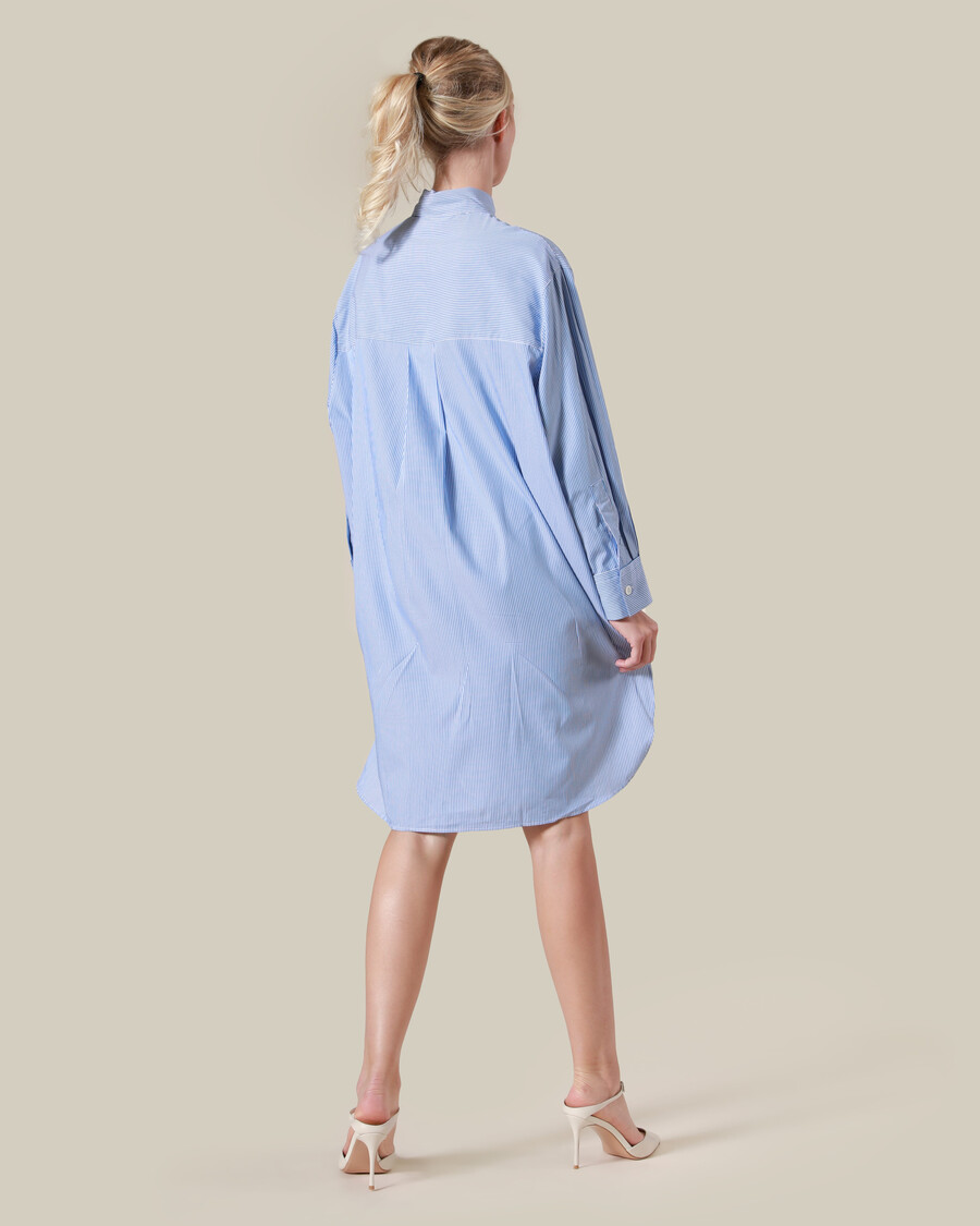 gestreiftes oversize-baumwollhemd