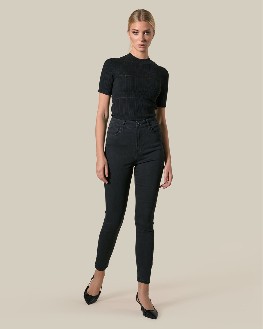 high rise skinny jeans