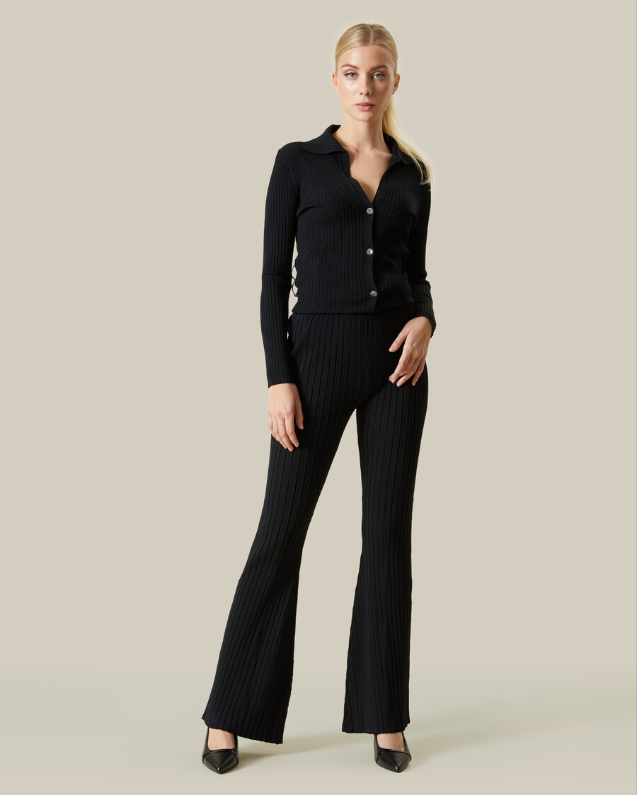 gerippte bootcut-hose