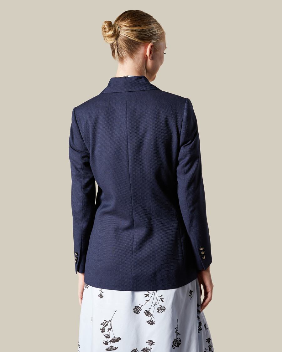 anzugjacke mit emblem-patch