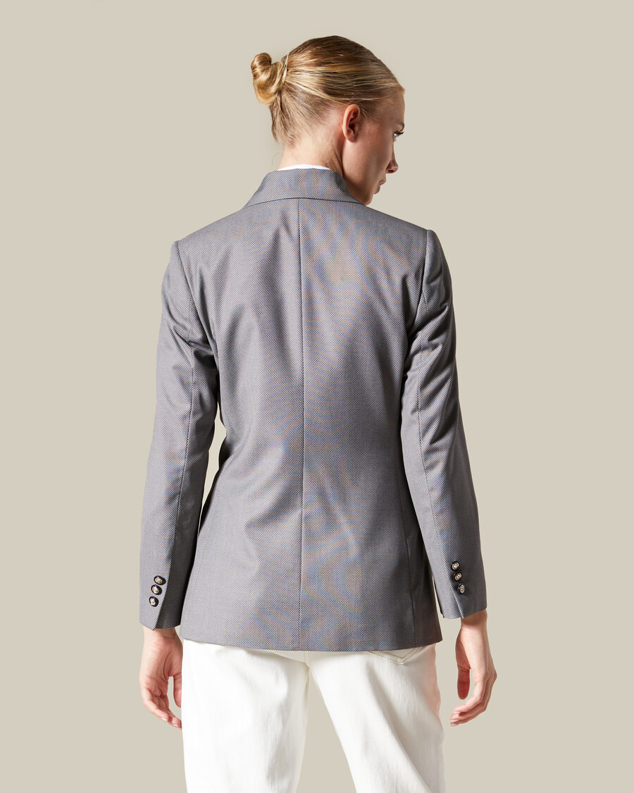 anzugjacke mit emblem-patch