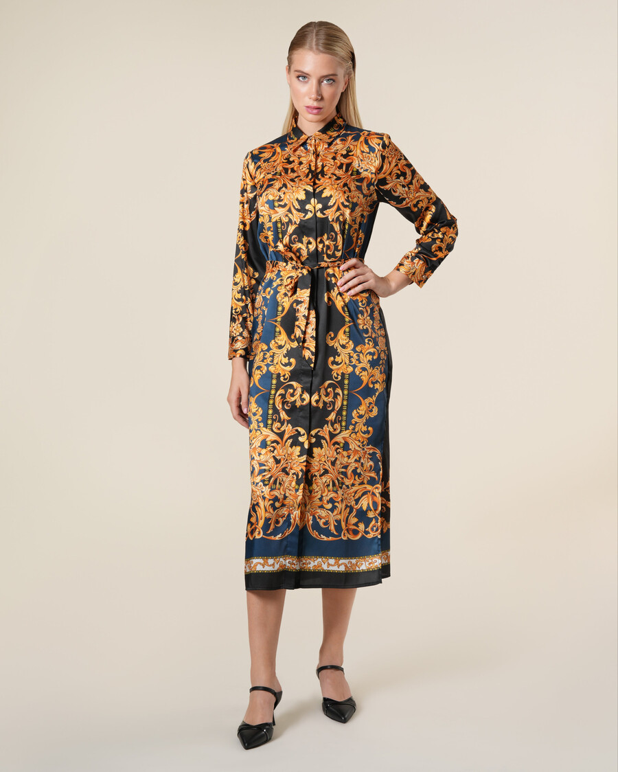 barockes kontrast-hemdkleid