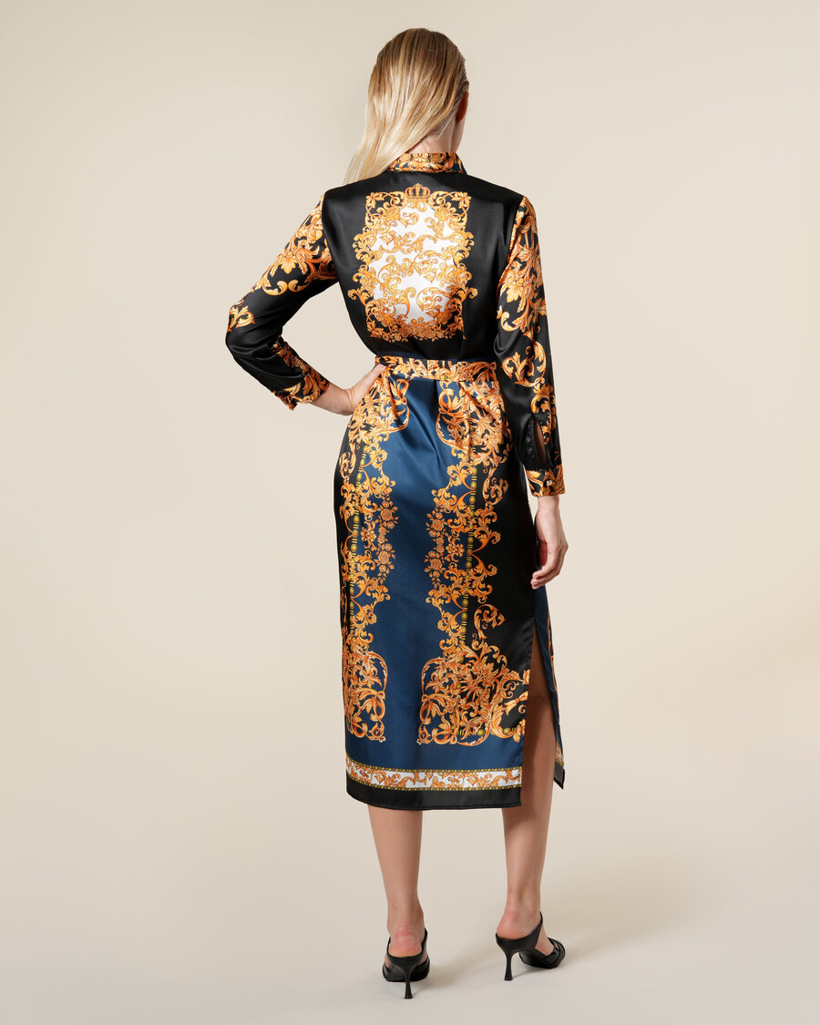 barockes kontrast-hemdkleid