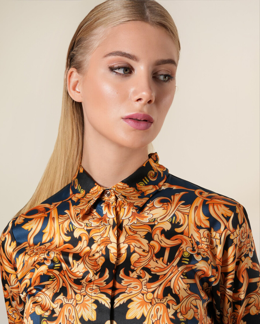 barockes kontrast-hemdkleid