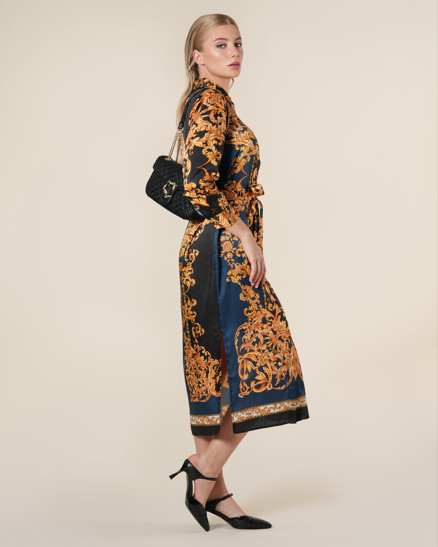 barockes kontrast-hemdkleid