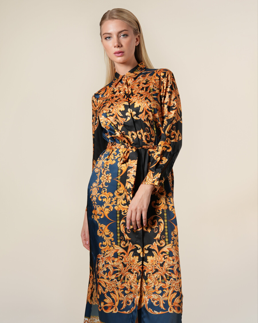 barockes kontrast-hemdkleid