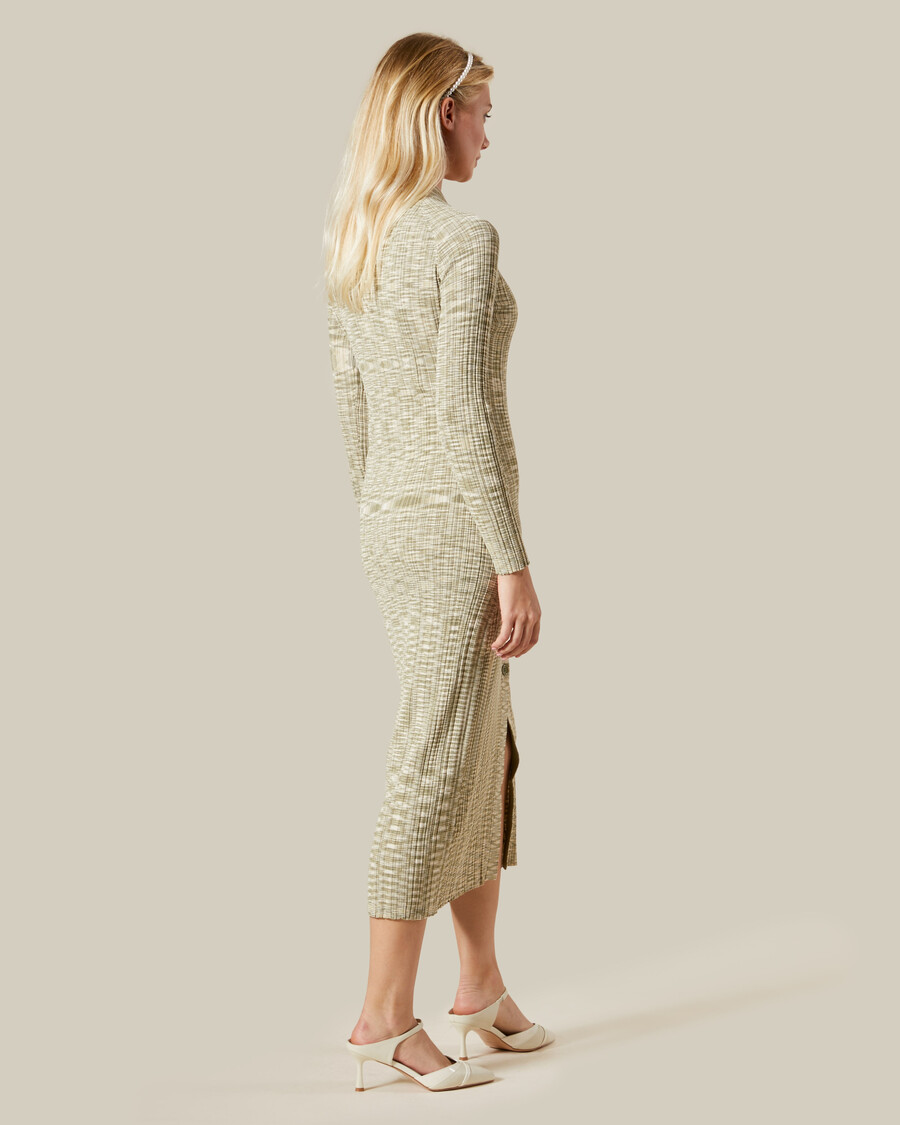 strickkleid mit marmormuster