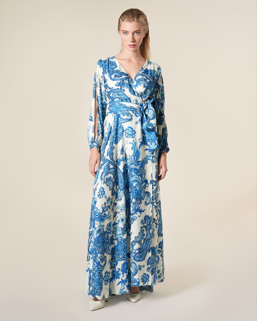 maxikleid mit paisley-muster