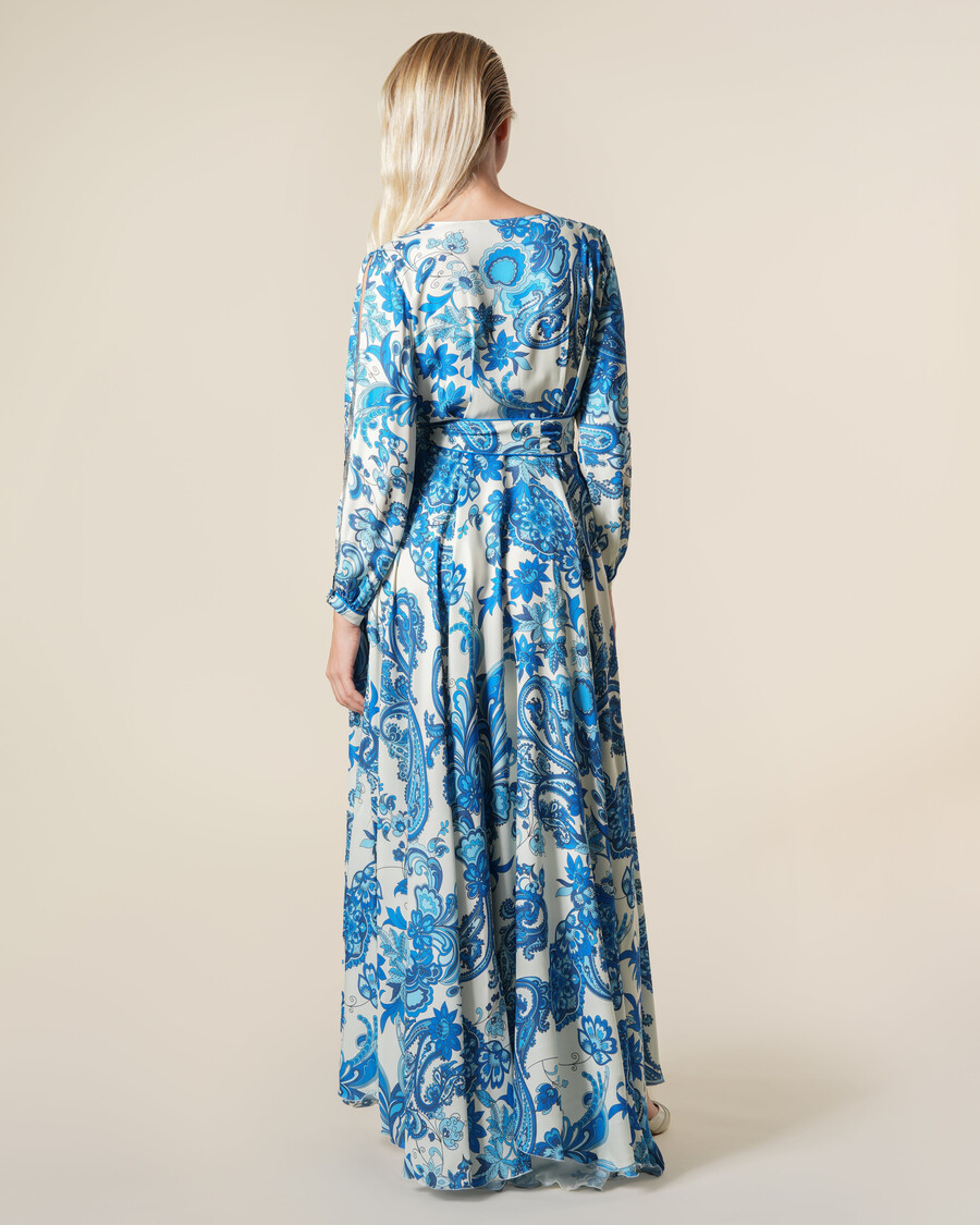 maxikleid mit paisley-muster