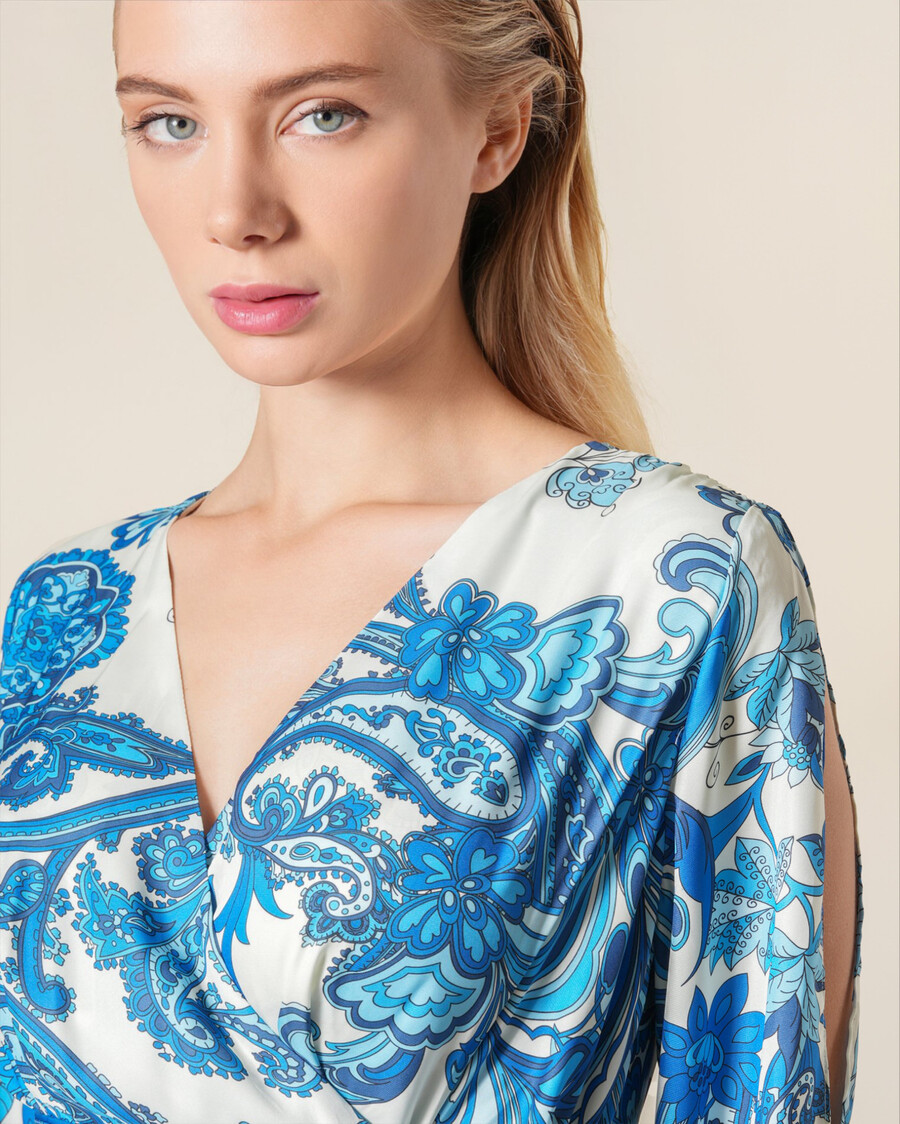 maxikleid mit paisley-muster