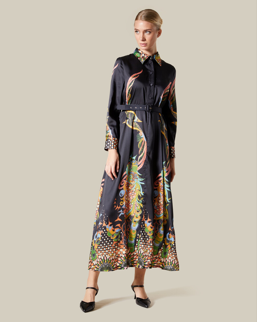 fantastisches bedrucktes hemdkleid