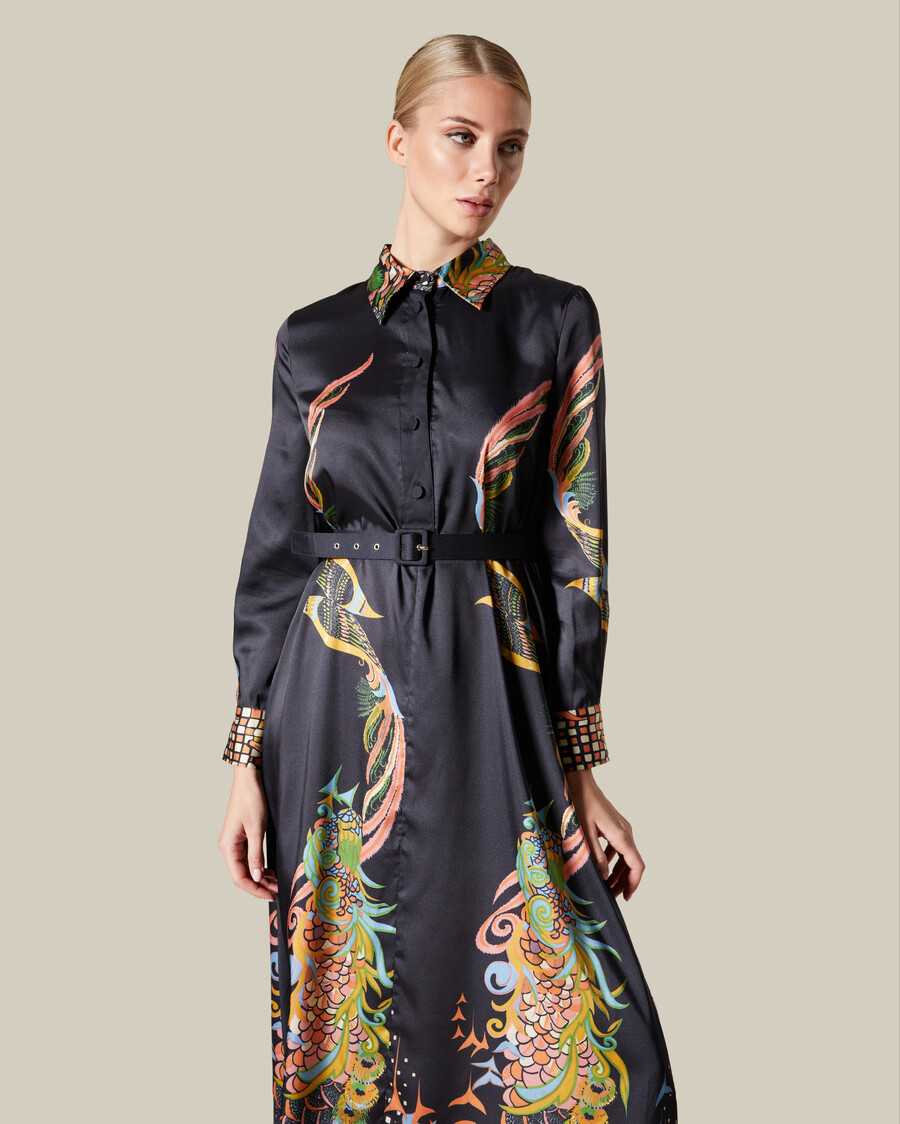 fantastisches bedrucktes hemdkleid