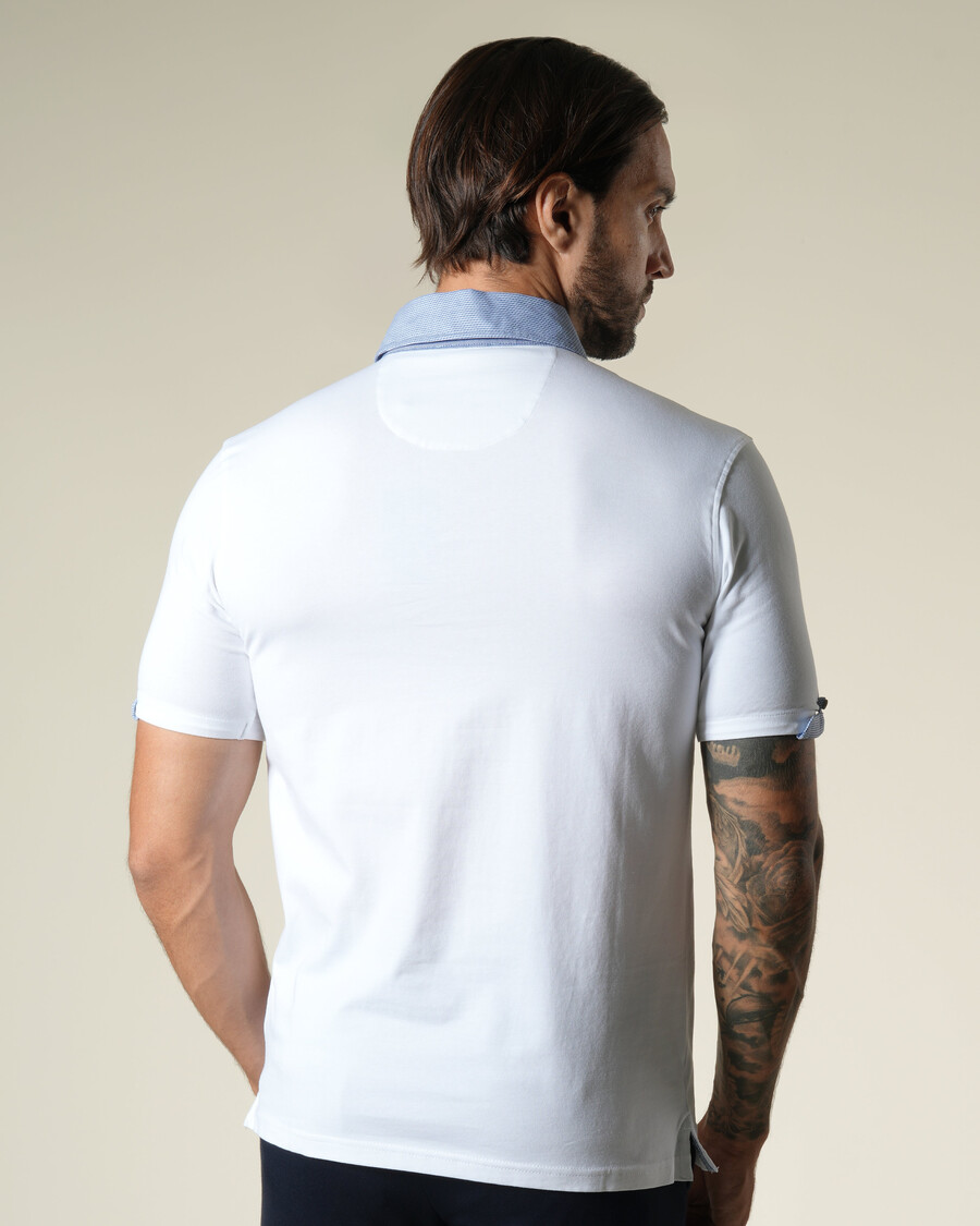 poloshirt mit kontrastkragen
